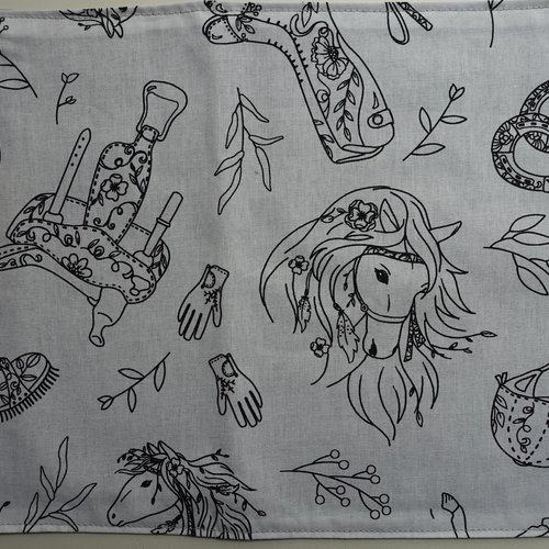 Feuilles à colorier en tissu lavable, réutilisable jeu ludique zéro déchet