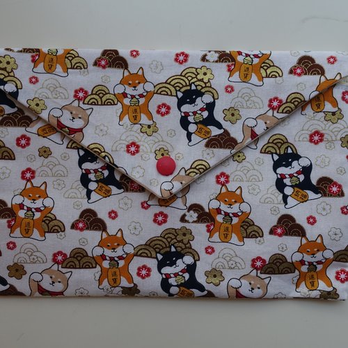 Enveloppe en tissu, protège livre, enveloppe cadeau, emballage cadeau, pochette en tissu