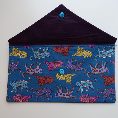 Enveloppe en tissu étrennes,  enveloppe cadeau, emballage cadeau, pochette en tissu