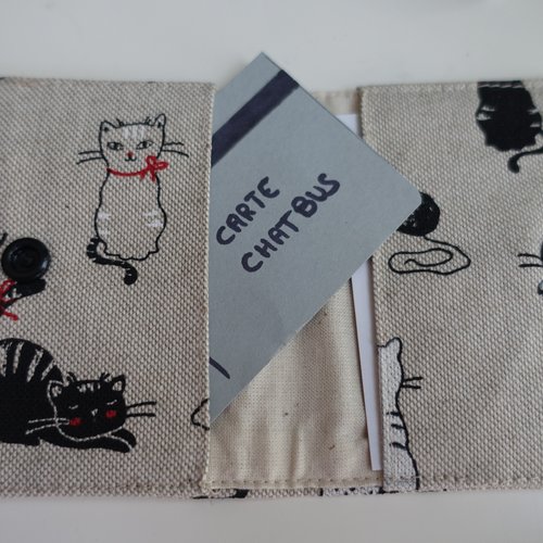 Porte cartes, étui à cartes en tissus