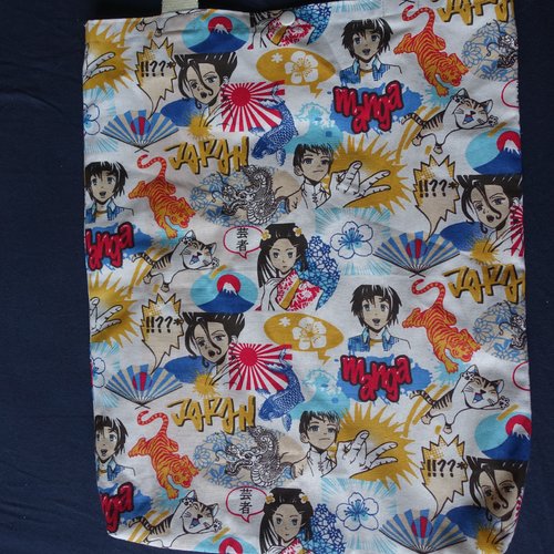 Tote bag manga, sac shopping