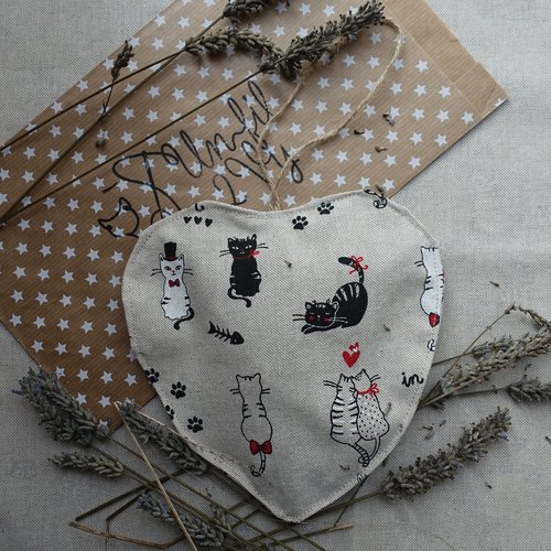 Kit prêt à coudre sachet senteur lavande cœur - grisouille pocket