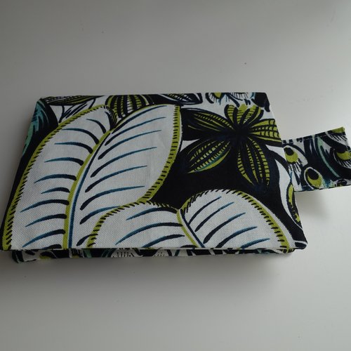 Couverture livre de poche en tissu, pochette livre, couverture à rabats