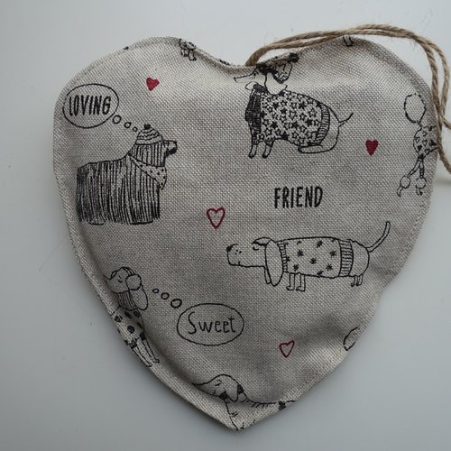 Sachet de lavande, coeur de lavande