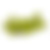 1 perle en verre tchèque 13x5mm vert chartreuse