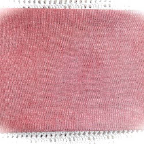 Coupon de tissu rouge faux uni 70x 50 cm 