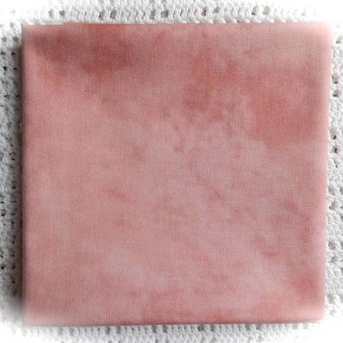Coupon de tissu rose thé faux uni 55x 50 cm