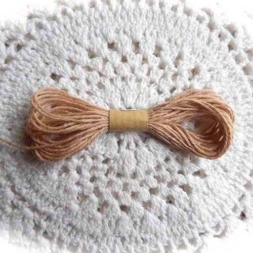 Fil coton et soie 1 mm pour broderie créative 