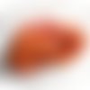 Fil fantaisie mini pompons 4 mm orange 