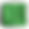 Coupon de tissu vert gazon à petits pois blancs 48 x 50 cm 