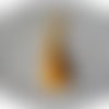 Pompon brillant jaune, longueur 5 cm 