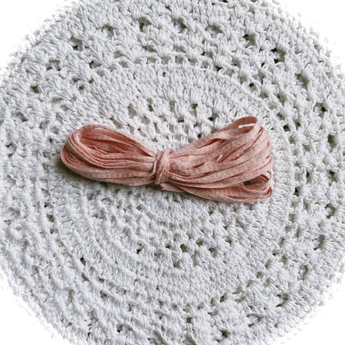 Lacet coton pétale 3,5 mm  pour broderie au ruban