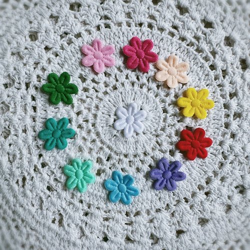 Lot de 11 fleurs multicolores