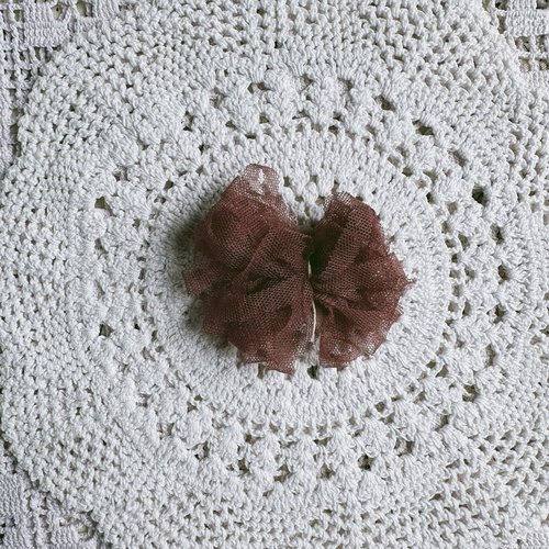 Ruban de tulle 8 mm pour broderie créative