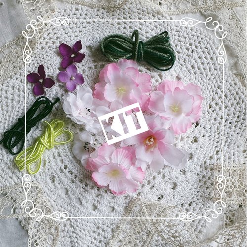 Kit fleurs tissu