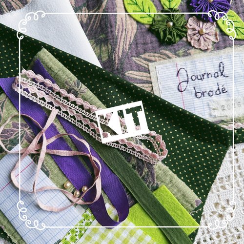 Kit carnet journal brodé 2026