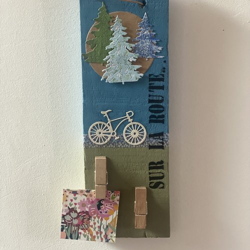 Décoration murale en bois « sur la route… »