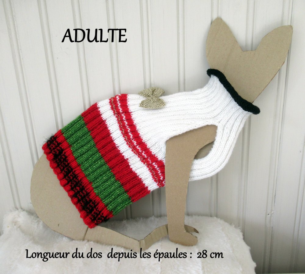 Pull De Noel Pour Chat Sphynx Adulte Un Grand Marche