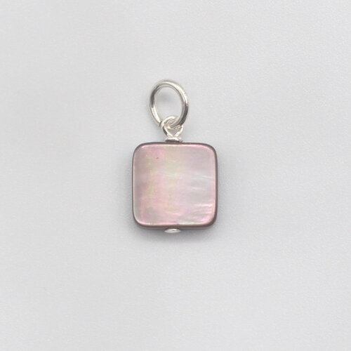 Pendentif morgan pour homme nacre grise argent massif