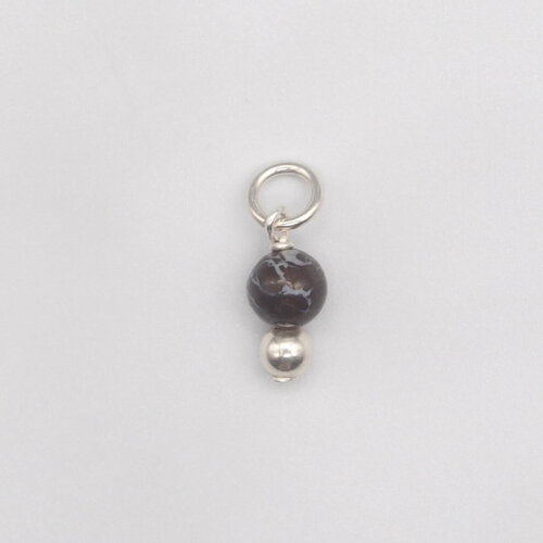 Pendentif daku pour homme opale boulder australie argent massif