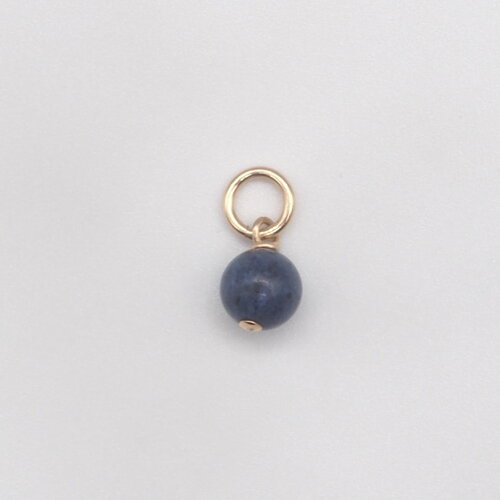 Pendentif silas dumortiérite or 14 carats (gold filled)
