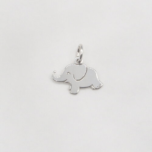 Pendentif zéphyr éléphant argent massif