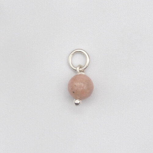 Pendentif maya calcite orange argent massif