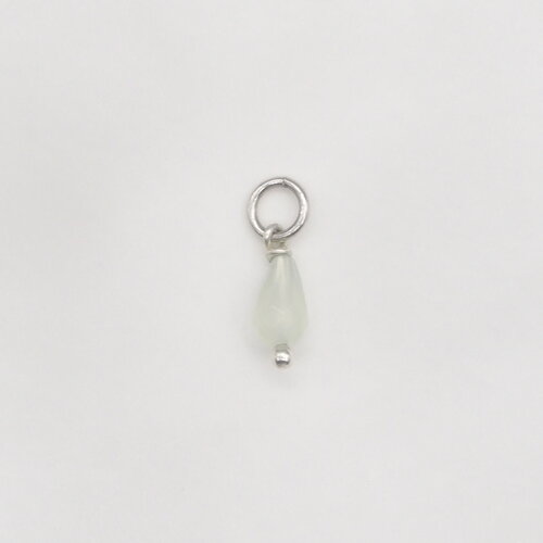 Pendentif avel jade argent massif