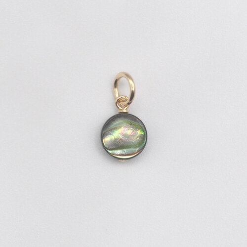 Pendentif pio nacre abalone or 14 carats (gold filled)