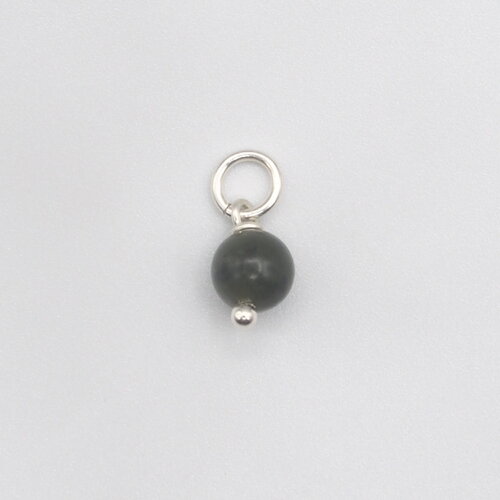 Pendentif guo jade néphrite argent massif