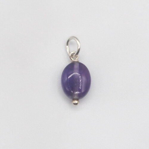 Pendentif elouan pour homme améthyste argent massif