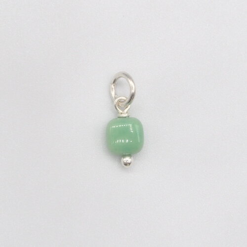Pendentif aster agate d'herbe argent massif