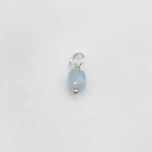 Pendentif titouan aigue-marine argent massif