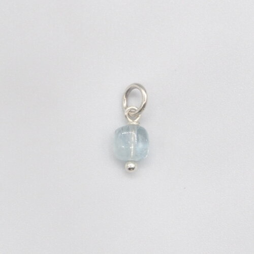 Pendentif marinella aigue-marine argent massif