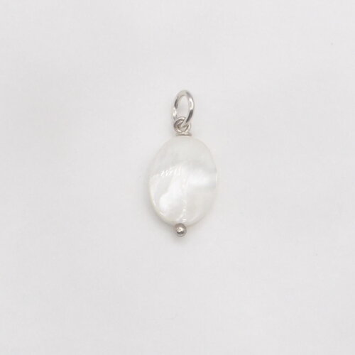 Pendentif malio pour homme nacre argent massif