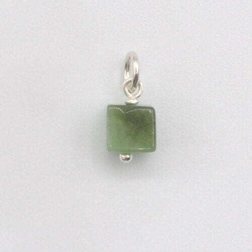 Pendentif myare mixte chrysoprase argent massif