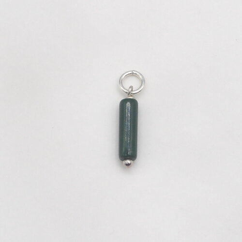 Pendentif strom pour homme malachite argent massif