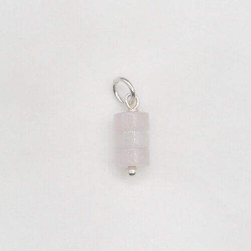 Pendentif alice quartz rose argent massif