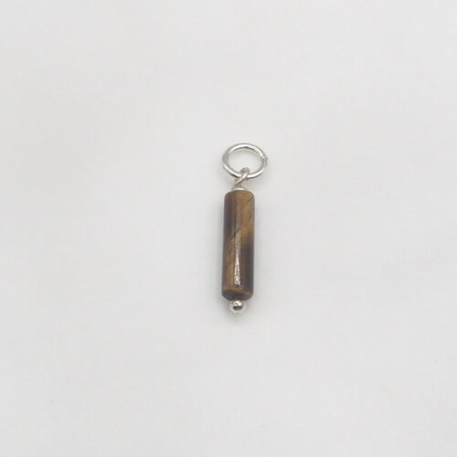 Pendentif viggo pour homme oeil de tigre argent massif