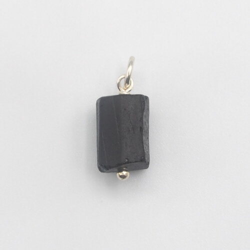 Pendentif cléo pour homme tourmaline argent massif