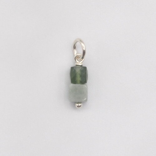 Pendentif dao jade en argent massif