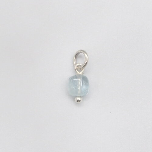 Pendentif marinella aigue-marine argent massif