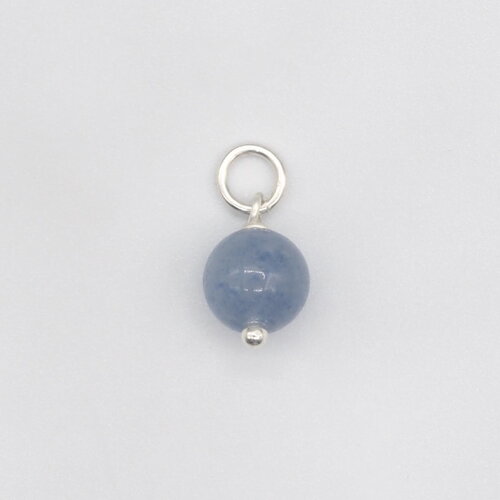 Pendentif célestin aventurine bleue argent massif