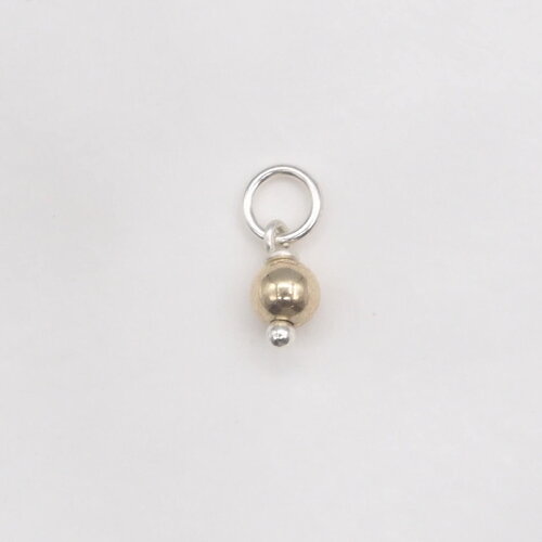 Pendentif alanis perle or 14 carats (gold filled) et argent massif