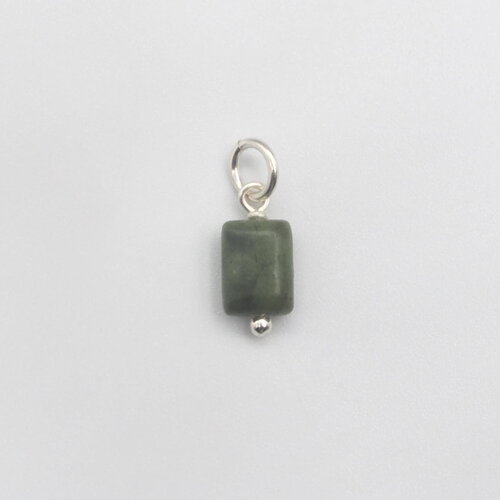 Pendentif mei jade néphrite argent massif