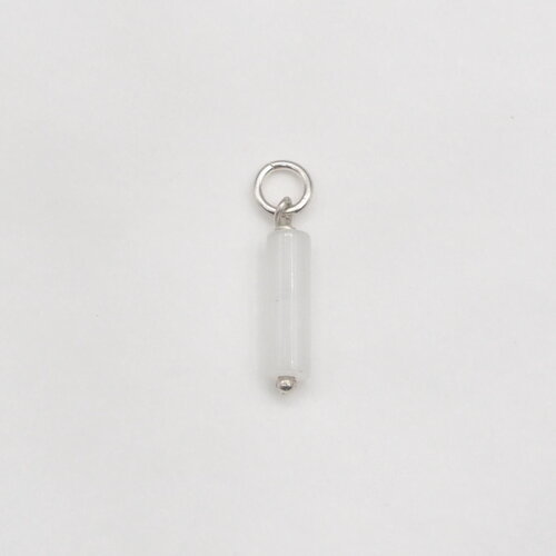 Pendentif fuhua jade néphrite argent massif