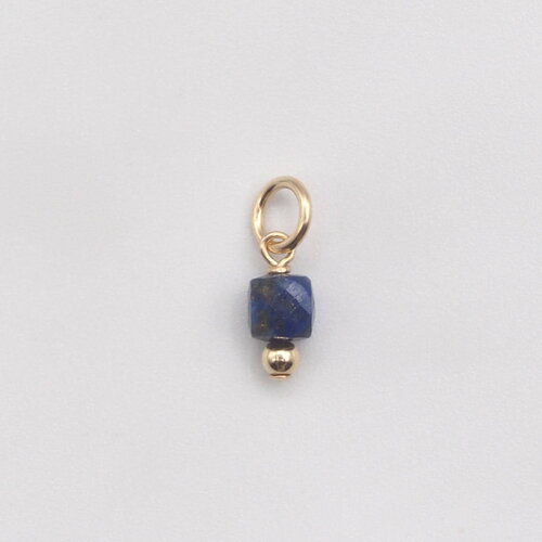 Pendentif mavi lapis-lazuli or 14 carats (gold filled)