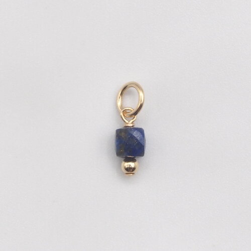 Pendentif mavi lapis-lazuli or 14 carats (gold filled)