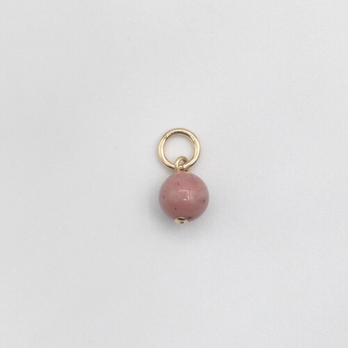 Pendentif isia rhodonite or 14 carats (gold filled)