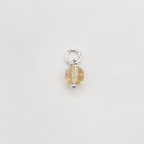 Pendentif solea citrine argent massif